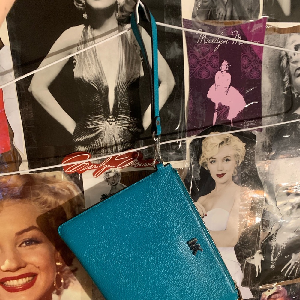 Michael Kors travel pouch teal-blue